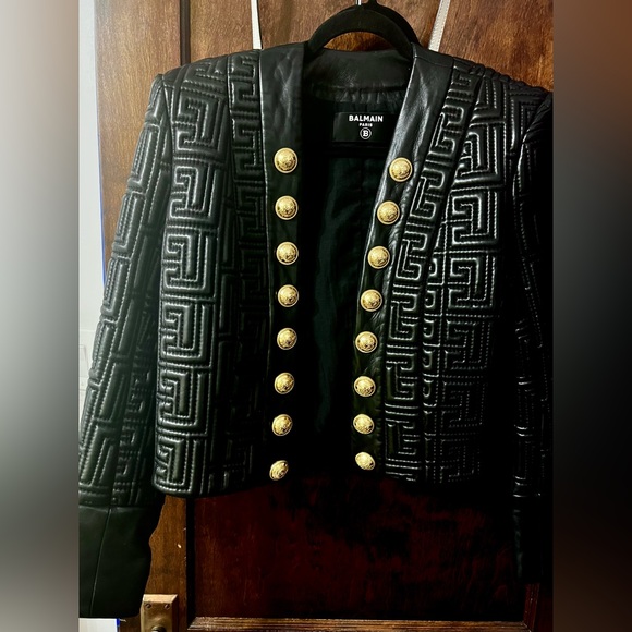 Balmain Jackets & Blazers - Balmain Black Leather Jacket